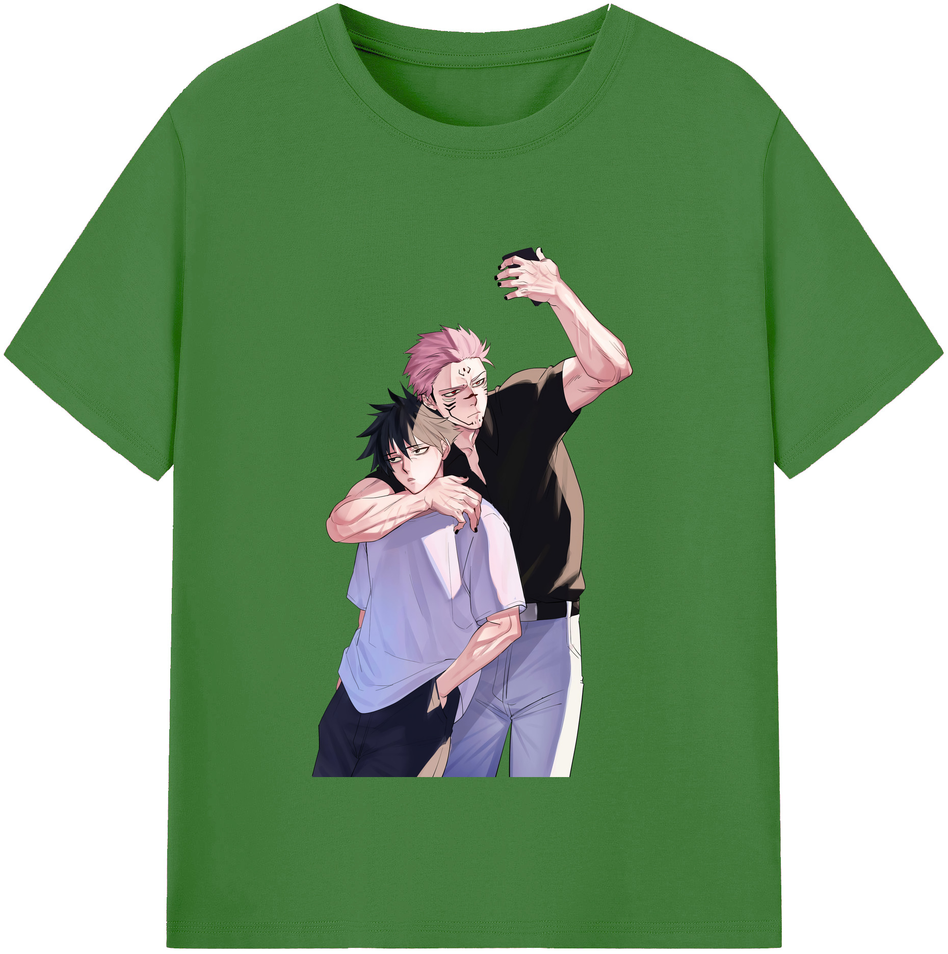 （画像用） 呪術廻戦 Jujutsu Kaisen レディースカジュアルプリントTシャツ（綿100％）